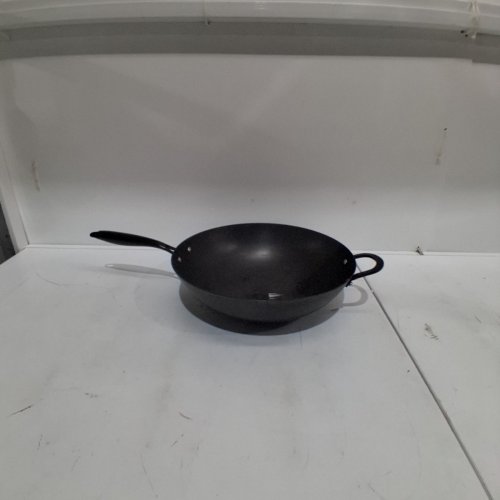 INFUSE OVEN SAFE INDUCTION COMPATIBLE NITRO CAST IRON LITE WOK - 14" - BLACK (MODEL: 1832193) image 2