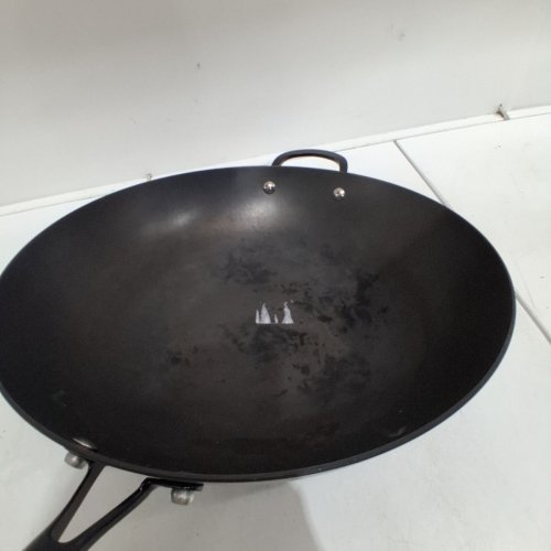 INFUSE OVEN SAFE INDUCTION COMPATIBLE NITRO CAST IRON LITE WOK - 14" - BLACK (MODEL: 1832193) image 3