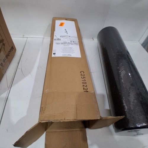 AMAZON BASICS HIGH-DENSITY ROUND FOAM ROLLER FOR YOGA & EXERCISE - 24" - BLACK image 3