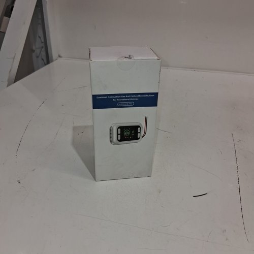 4-IN-1 CARBON MONOXIDE DETECTOR HARD WIRED - DETECTS NATURAL GAS LEAK DETECTOR, DIGITAL DISPLAY FOR CO, TEMP, HUMIDITY - WHIE (MODEL; HD18-CGS) image 2