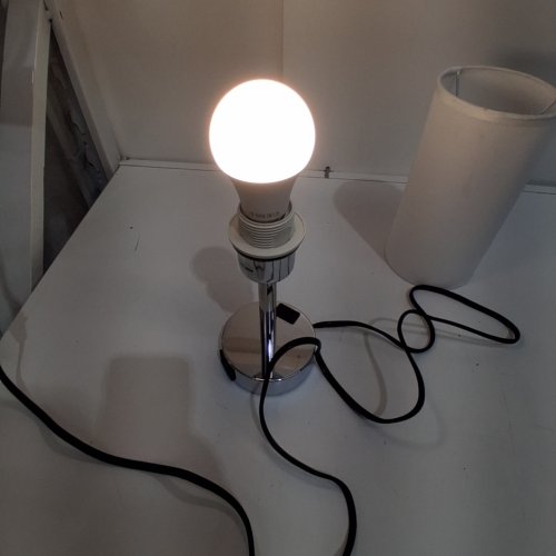 FENMZEE DIMMABLE TOUCH LAMP WITH USB PORTS - 60W - WHITE (GY0112) image 2