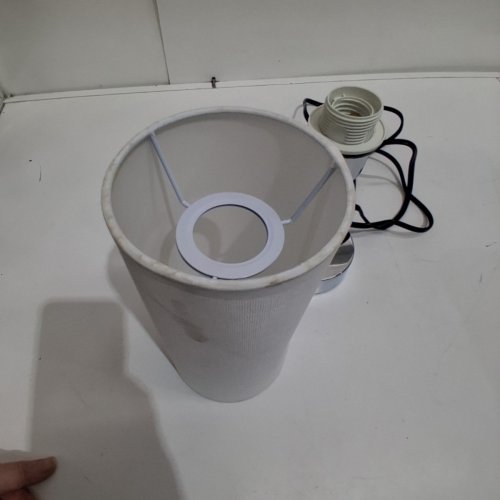 FENMZEE DIMMABLE TOUCH LAMP WITH USB PORTS - 60W - WHITE (GY0112) image 5