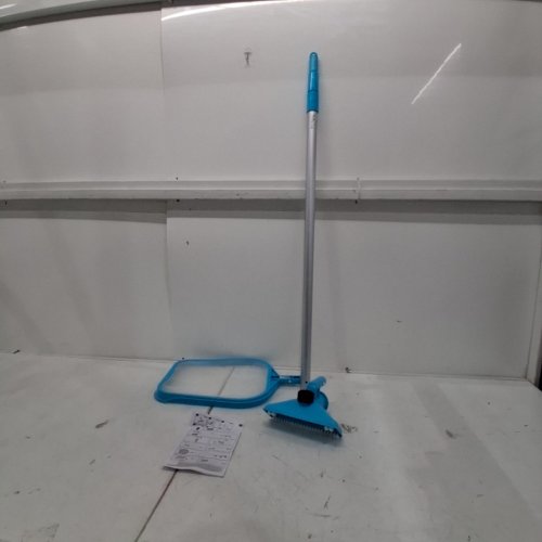 INTEX BASIC POOL MAINTENANCE WAND & NET FOR ABOVE GROUND POOLS - 94" - BLUE/ALUMINUM (MODEL: 28002E) image 2