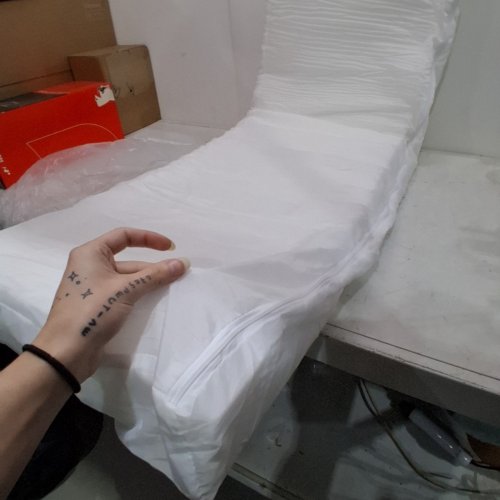 BENCH SEAT CUSHION FOR INDOOR\OUTDOOR - 52" X 18" - WHITE image 3