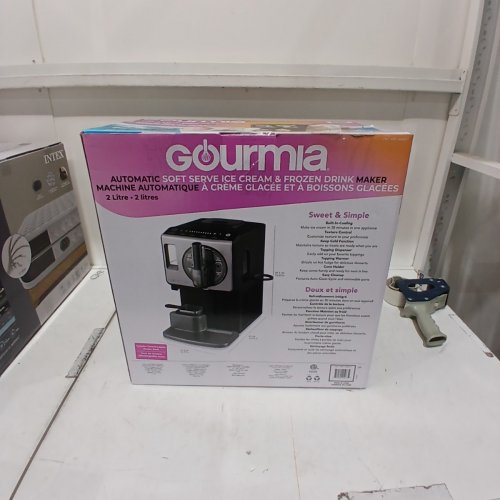 GOURMIA 6-IN-1 AUTOMATIC SOFT SERVE ICE CREAM AND FROZEN DRINK MAKER - 2L/2.11QT - BLACK (MODEL: GSI1060BK/4444017) image 10