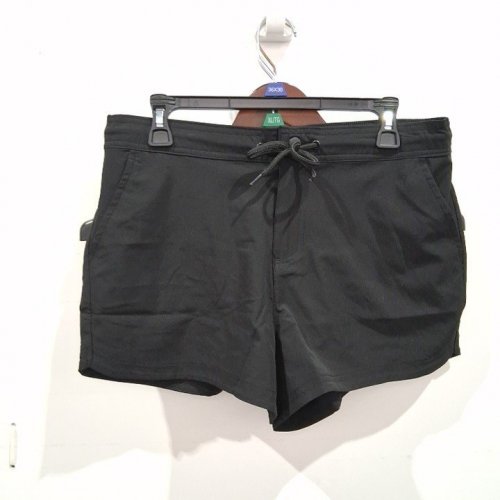 WOMEN'S GEORGE BUTTON DRAWSTRING SHORTS - MEDIUM - BLACK (STYLE: GRS68004LD) image 2