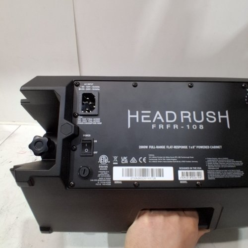 HEADRUSH - FULL-RANGE FLAT-RESPONSE POWERED GUITAR CABINET/BLUETOOTH SPEAKER - 2000W - BLACK (MODEL: FRFR-108) image 6