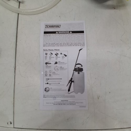 CHAPIN PRO SERIES - POLY SPRAYER, 3-GALLON (MODEL: 26031XP) image 5