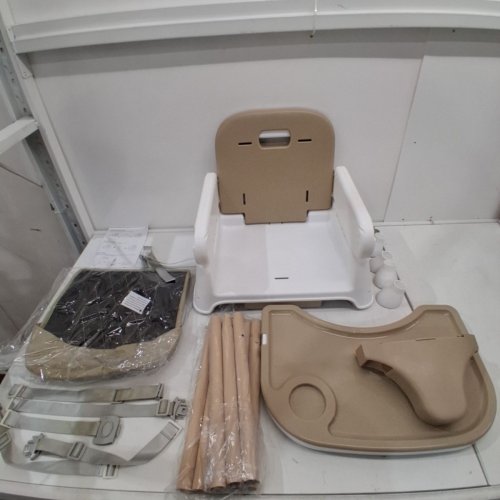 HRUSITOO 3-IN-1 ADJUSTABLE CONVERTIBLE BABY HIGH CHAIR FOR BABIES AND TODDLERS - 34" X 27" X 24" - BEIGE (MODEL: HA-N009) image 2