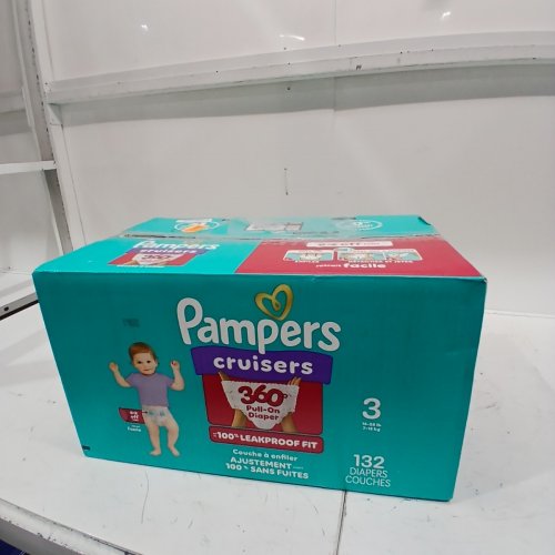 132PK PAMPERS CRUISERS 360° GAP-FREE FIT DIAPERS - SIZE 3 (16-28LBS) image 3
