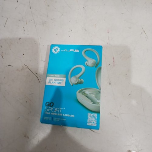 JLAB GO SPORT + WIRELESS WORKOUT EARBUDS WITH SECURE EARHOOK SPORT DESIGN, 35+ HOUR BLUETOOTH PLAYTIME - SKY BLUE (MODEL:‎ GO-SPORT+) image 4