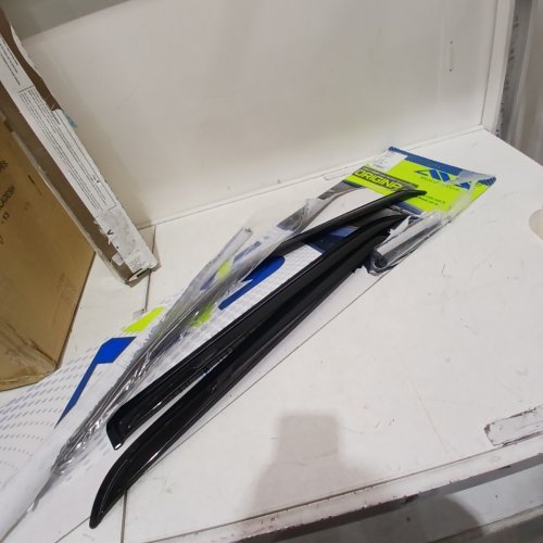 3PC AVS WINDOW DEFLECTOR & VISORS RAIN GUARDS **SEE PHOTOS FOR COMPATIBILITY** - BLACK (MODEL: 94109) image 2