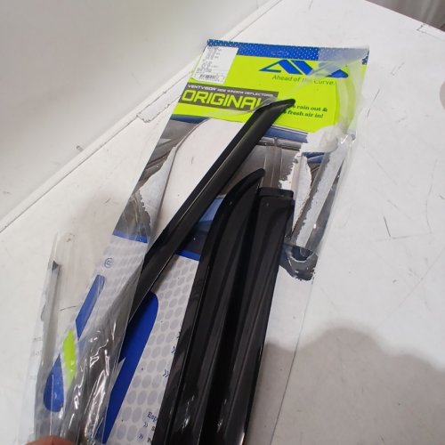 3PC AVS WINDOW DEFLECTOR & VISORS RAIN GUARDS **SEE PHOTOS FOR COMPATIBILITY** - BLACK (MODEL: 94109) image 4