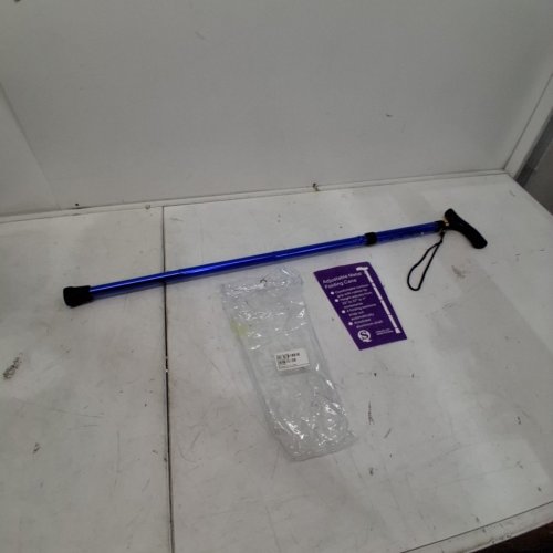 REHAND MEDICAL ELDERLY ASSIST COMPACT FOLDING CANE - BLUE (MODEL: 1317) image 2
