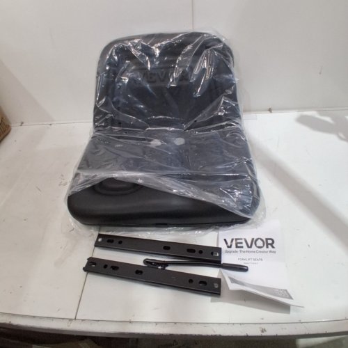 VEVOR UNIVERSAL EXTENDABLE SEAT WITH MICRO SWITCH & DRAINAGE HOLES FOR FORKLIFT / TRACTOR / LAWN MOWER - 6.3"-13.4" - BLACK (MODEL: TY-B10-2) image 2
