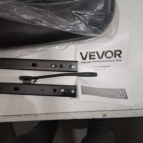 VEVOR UNIVERSAL EXTENDABLE SEAT WITH MICRO SWITCH & DRAINAGE HOLES FOR FORKLIFT / TRACTOR / LAWN MOWER - 6.3"-13.4" - BLACK (MODEL: TY-B10-2) image 3