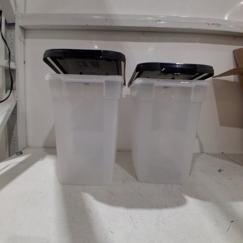 2PK IRIS PLASTIC STORAGE BINS - 15" - WHITE (MODEL: MP-230) image 2