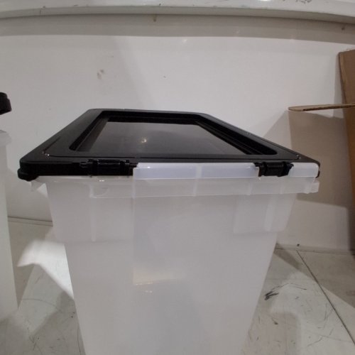 2PK IRIS PLASTIC STORAGE BINS - 15" - WHITE (MODEL: MP-230) image 4
