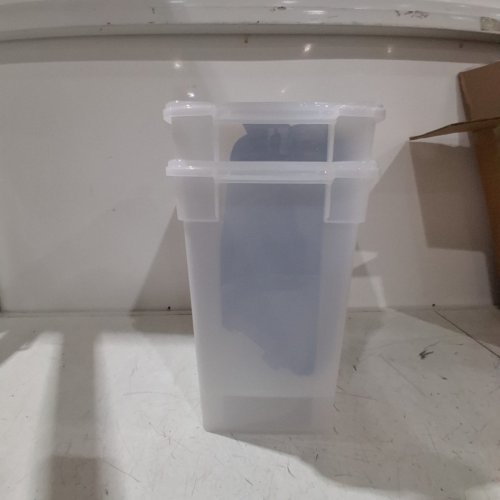 2PK IRIS PLASTIC STORAGE BINS - 15" - WHITE (MODEL: MP-230) image 6
