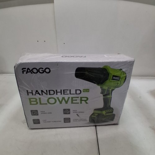 FAOGO HANDHELD CORDLESS LIGHTWEIGHT LEAF BLOWER - 990,000 RPM - GREEN image 2