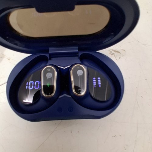 ROLOSAR SPORT WIRELESS EARBUDS BLUETOOTH 5.3 HEADPHONES - NAVY - (MODEL: Q76) image 4