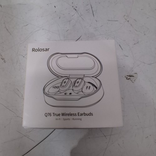 ROLOSAR SPORT WIRELESS EARBUDS BLUETOOTH 5.3 HEADPHONES - NAVY - (MODEL: Q76) image 5
