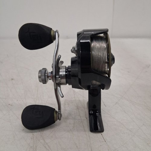13 FISHING SURGE ICE SPINNING FISHING REEL - LEFT RETRIEVE - 2.7:1 GEAR RATIO - BLACK/GREEN image 2