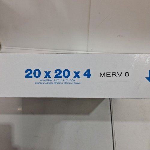 MERV 8 PLEATED AIR FILTER - 20" X 20" X 4" - WHITE image 3
