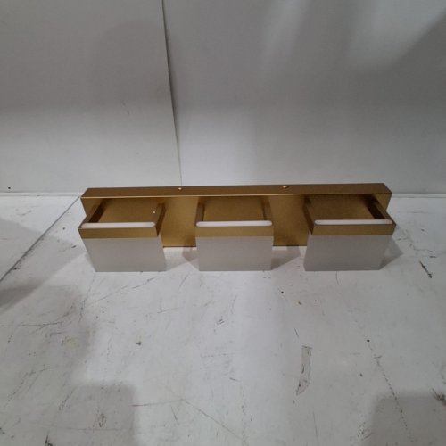 3-LIGHT WALL LIGHT FIXTURE - 20.5" X 4.5" - GOLD image 2
