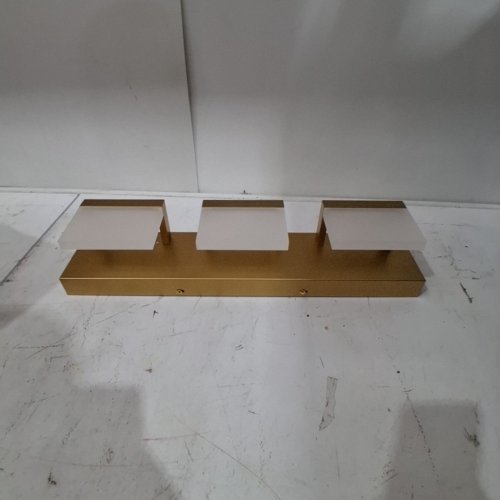 3-LIGHT WALL LIGHT FIXTURE - 20.5" X 4.5" - GOLD image 3