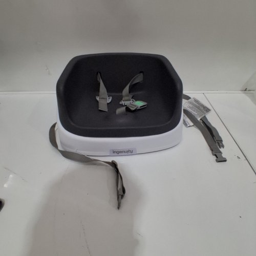 INGENUITY SMARTCLEAN TODDLER BOOSTER SEAT - 33LBS CAPACITY - WHITE/SLATE GREY (MODEL: 11786/11787-WW) image 2