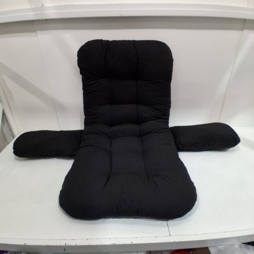 ADULT TUFTED BACK AND SEAT CUSHION WITH ARMRESTS FOR READING - BLACK image 2