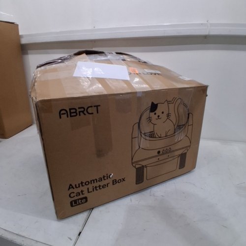 ABRCT OPEN TOP SELF CLEANING CAT LITTER BOX WITH APP CONTROL & SAFE ANTI-PINCH- GREY image 7