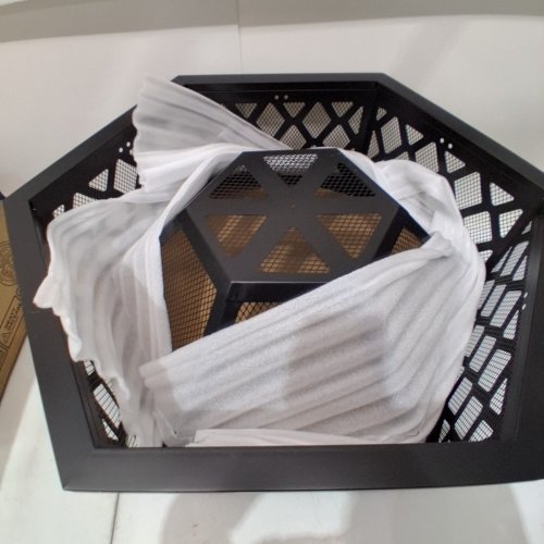 YAHEETECH HEX SHAPED FIRE BOWL - 24''- BLACK (MODEL: 592751) image 3