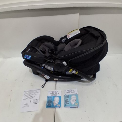 GRACO SNUGRIDE 35 LITE LX INFANT CAR SEAT - 4-35LBS CAPACITY - GOTHAM FASHION BLACK/GREY (MODEL: 2143034) image 3