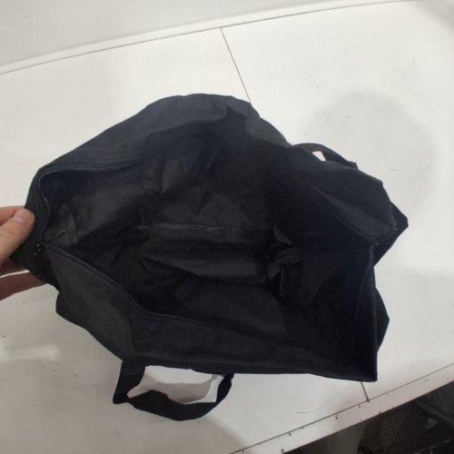 AIRPLANE GRAPHIC TRAVEL WITH YOUR DREAMS FOLDABLE UNDERSEAT BAG - BLACK image 2