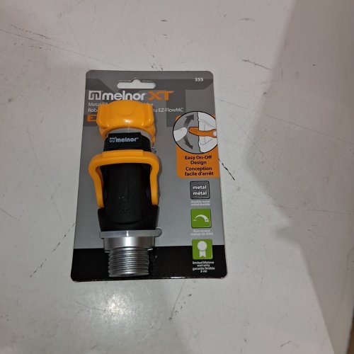 MELNOR EZ-FLOW CONTROL VALVE HOSE ATTACHMENT - 4.5" - BLACK/YELLOW (MODEL: 355) image 2