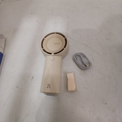 JISULIFE LIFE5 PLUS PORTABLE RECHARGEABLE HANDHELD TURBO FAN WITH 5-SPEEDS - 4000 MAH - WHITE (MODEL: FA43) image 3