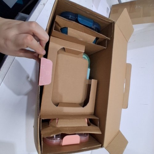 8PC ELLO LEAK PROOF GLASS MEAL PREP CONTAINERS - MULTI-COLOURS image 2