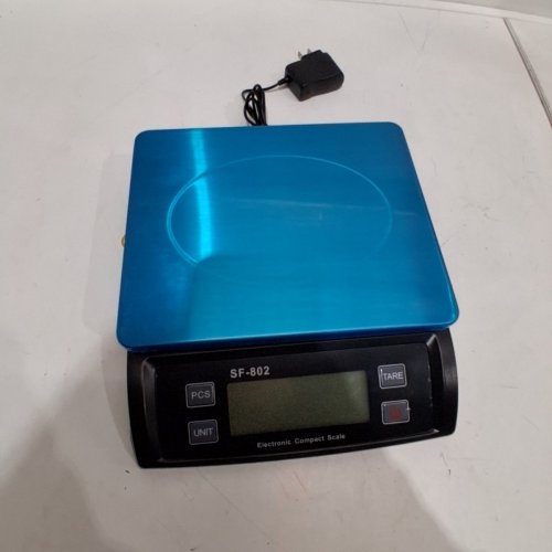 JAQAZNBV KITCHEN SCALE - BLACK/SILVER (MODEL: SF-802) image 3