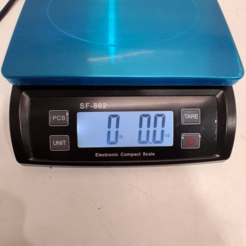 JAQAZNBV KITCHEN SCALE - BLACK/SILVER (MODEL: SF-802) image 4