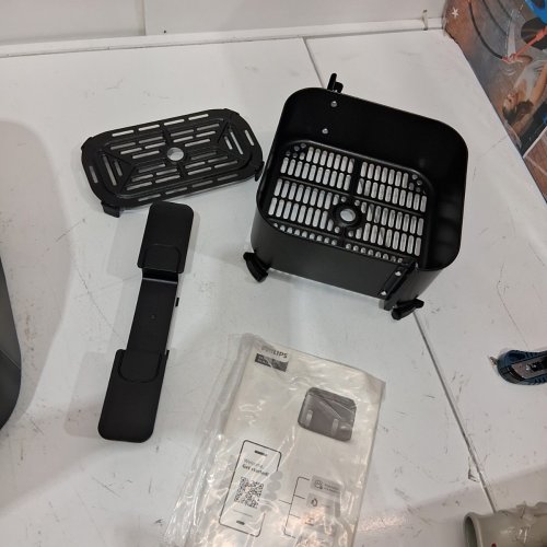 PHILIPS 3000 SERIES AUTO-SYNC COOKING TIME 90% LESS FAT RAPID AIR TECHNOLOGY DUAL BASKET AIR FRYER - 9L - BLACK (MODEL: NA351) image 3