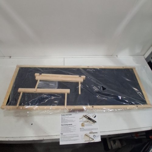ADJUSTABLE PET RAMP - 44.48" X 15.74" X 2.36" - 14.8-21.5" HEIGHT - 200 LBS CAPACITY - BLACK AND NATURAL WOOD image 2