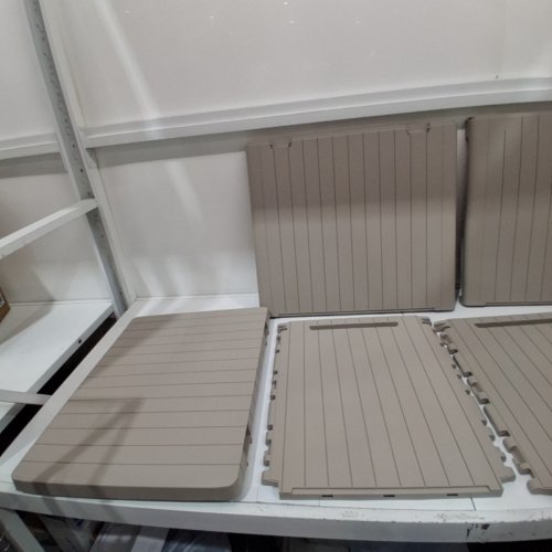 KETER CITY WEATHERPROOF RESIN DECK STORAGE BOX - 30GAL - BEIGE (MODEL: 263755) image 3