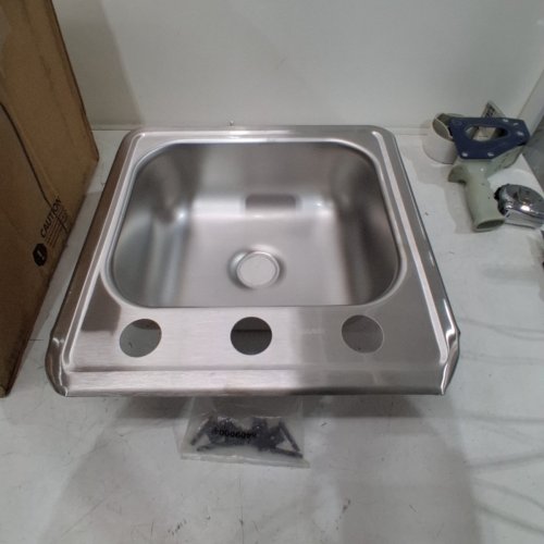 ELKAY DAYTON SINGLE BOWL TOP MOUNT BAR OR PREP SINK - 15" X 15" X 5" - STAINLESS STEEL (MODEL: D115153) image 2