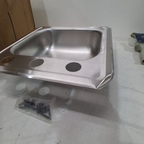 ELKAY DAYTON SINGLE BOWL TOP MOUNT BAR OR PREP SINK - 15" X 15" X 5" - STAINLESS STEEL (MODEL: D115153) image 3