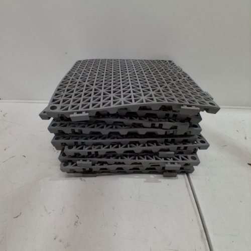 13PK MODULAR INTERLOCKING DRAINAGE MATS - 12" - GREY image 3