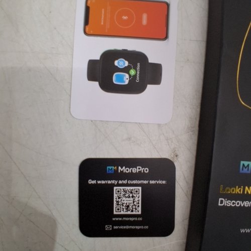 MOREPRO LOOKINEO BLUETOOTH FITNESS TRACKER WATCH - 1.8" DISPLAY - BLACK image 2
