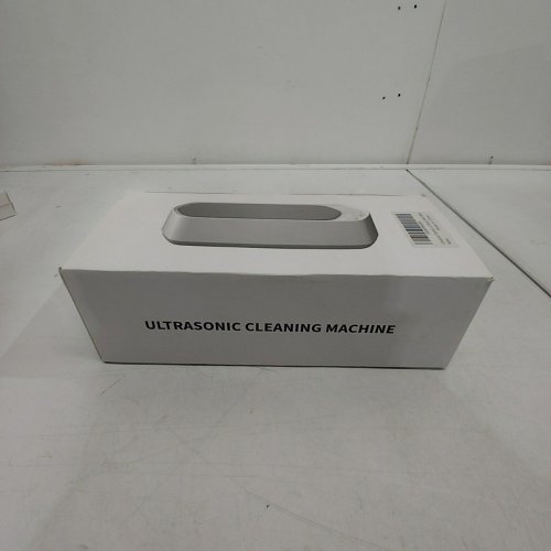 PORTABLE RECHARGEABLE ULTRASONIC CLEANING MACHINE - WHITE/GREY image 2