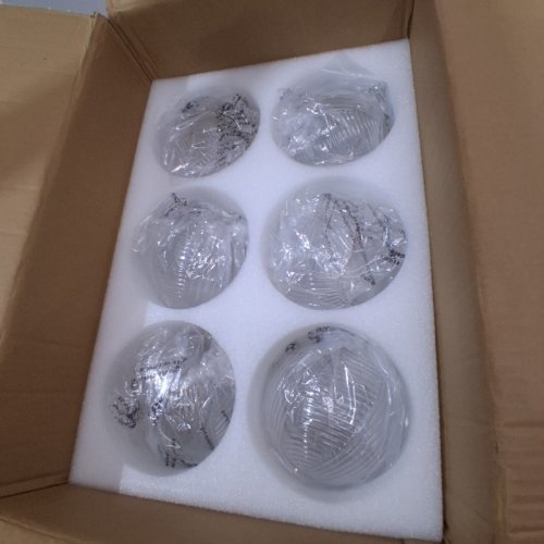 BOKT 6 LIGHT MODERN GLOBE PENDENT CEILING LIGHT FIXTURE - 25.6" - CLEAR/GOLD - (MODEL: BP1122-6-CLEAR) image 3